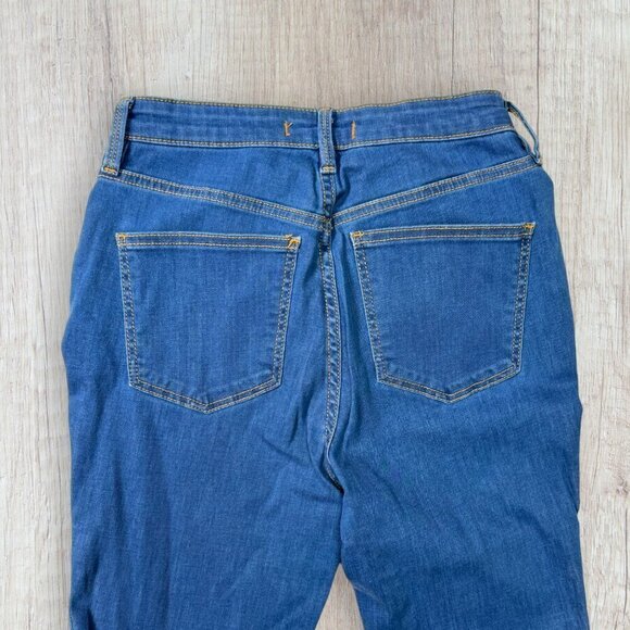 FREE PEOPLE Blue High Rise Distressed Stretch Denim Skinny Jeans 28 - Picture 7 of 7